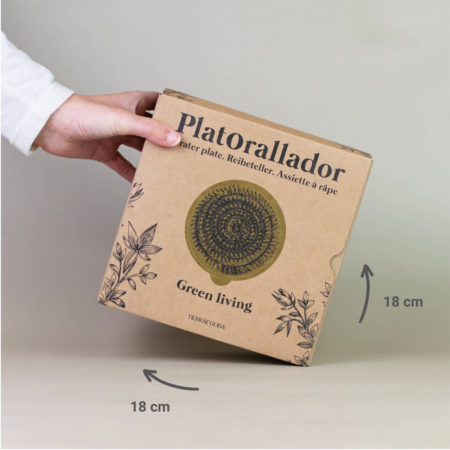 Ceramic Grater Plate - Yellow, large