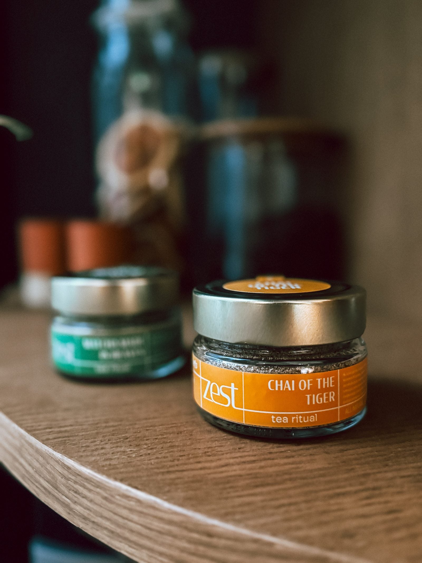 ZEST Chai of the Tiger masala chai spice blend jar