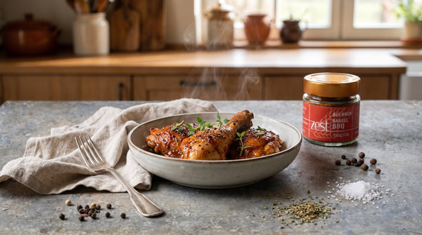 Smoky BBQ chicken with Bourbon Barrel Barbecue