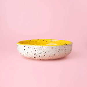 ZEST ceramic grater plate yellow top view