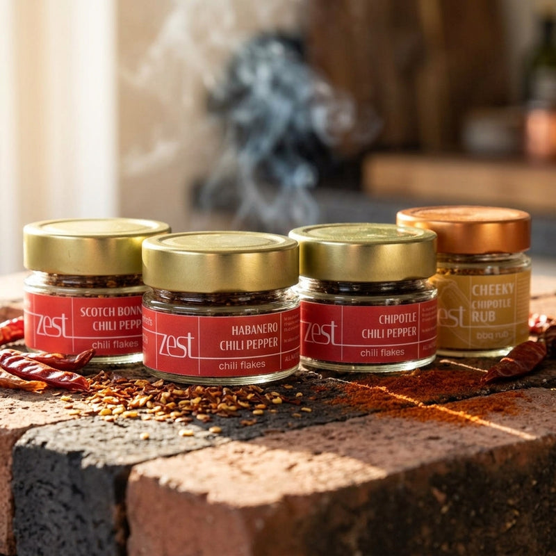 Fiery Trio Deluxe | Coffret piments forts, 4 pots