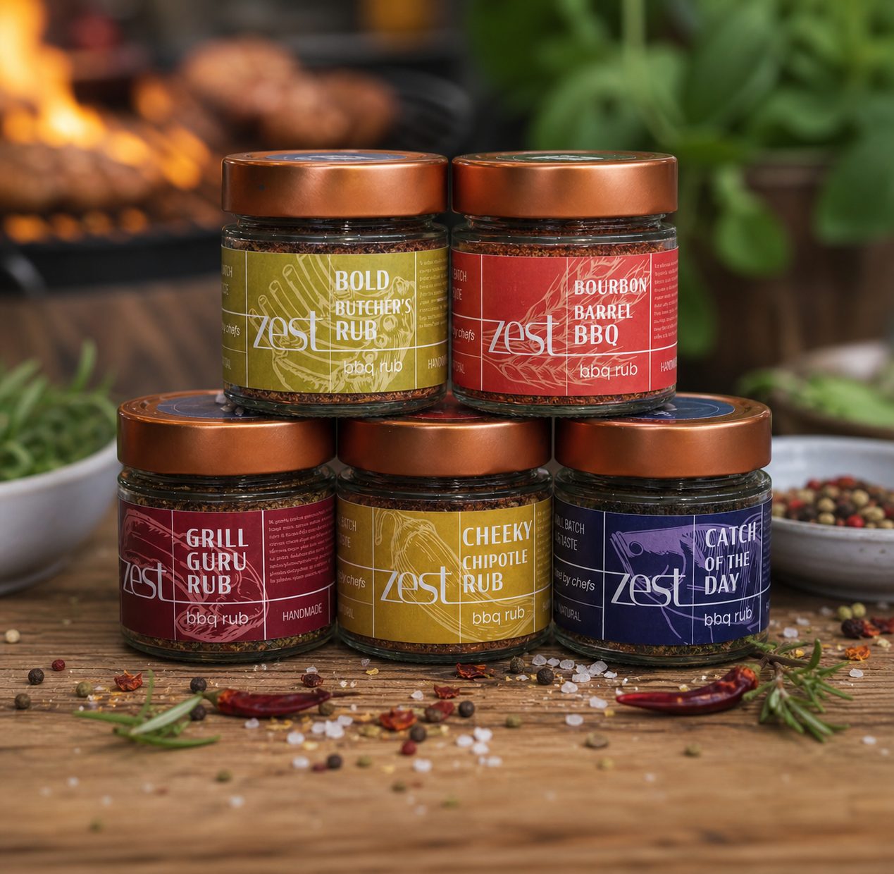 ZEST BBQ Master Pack complete grill spice collection