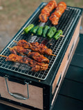 Cheeky Chipotle Rub applied to grilled chicken thighs