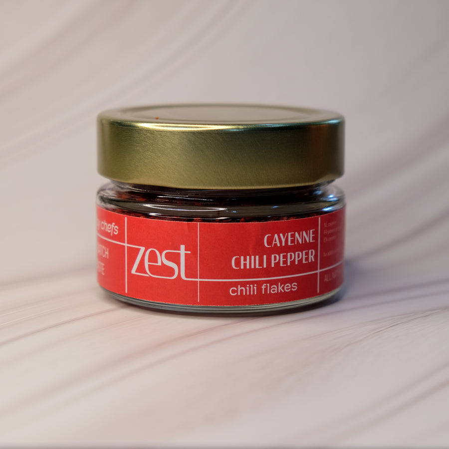 ZEST Cayenne chili flakes bold red heat