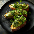 Smokin' Salt sprinkled on avocado toast