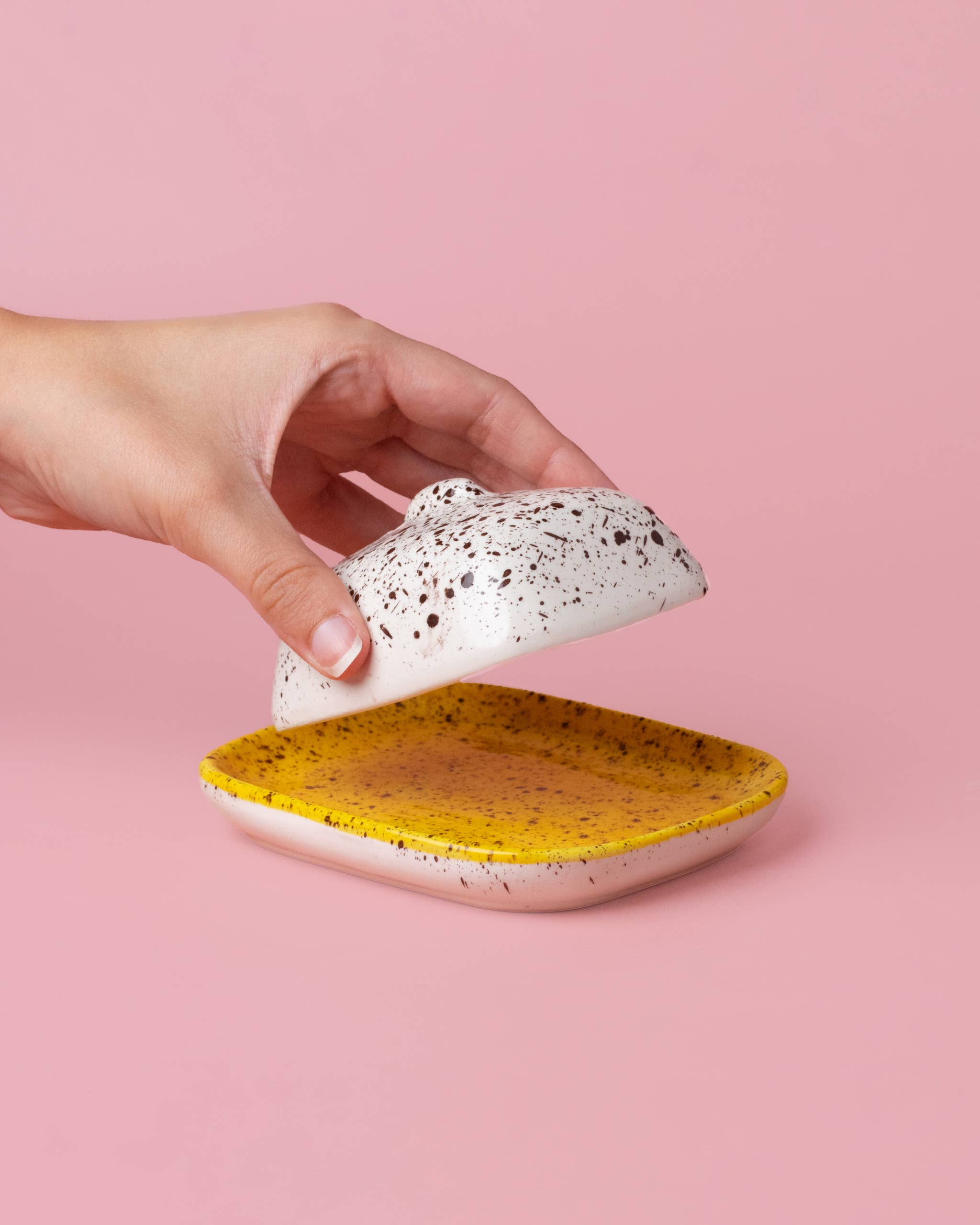 Handmade butter plate