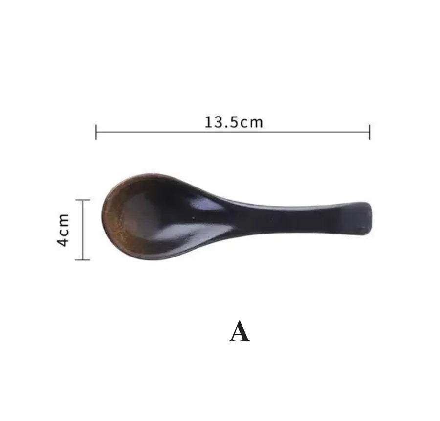 ZEST Japanese ceramic spoon lifestyle table setting