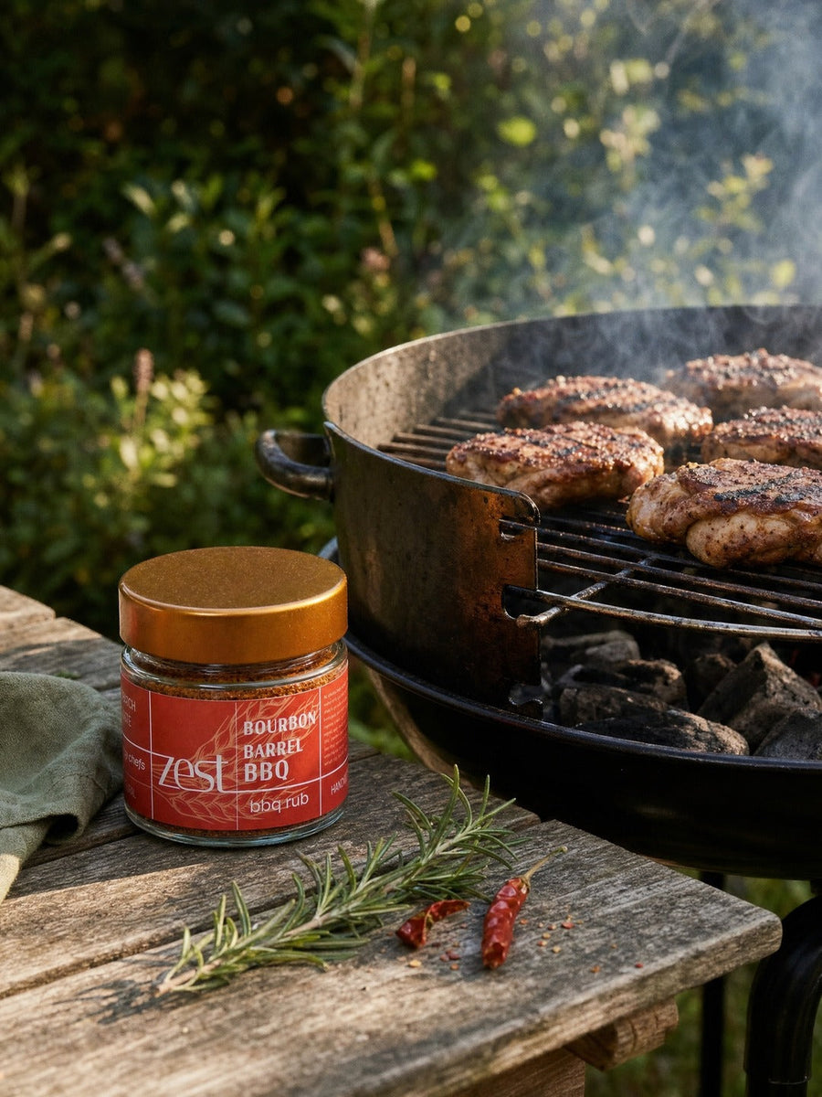 ZEST Bourbon Barrel BBQ lifestyle