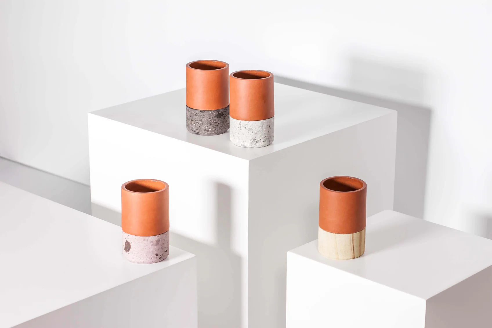 Mezcalitos – Artisanal Clay Mezcal Cups with Cantera Stone Base