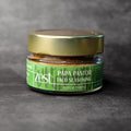 Papa Pastor al pastor taco seasoning in glass jar with ZEST label