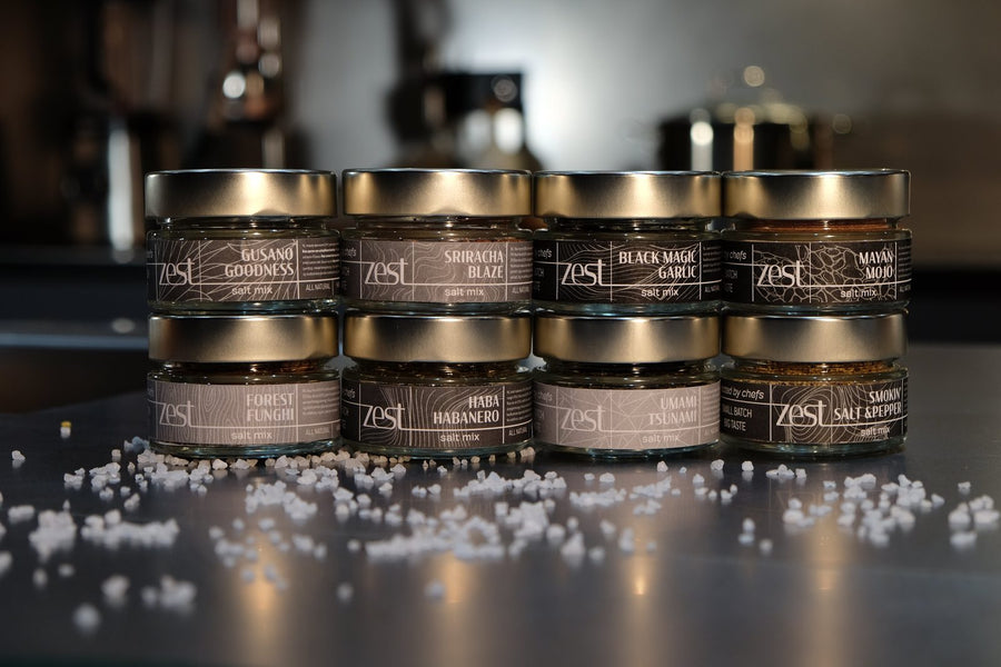 ZEST gourmet finishing salts collection