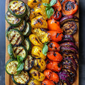 Smokin' Salt finishing grilled vegetables